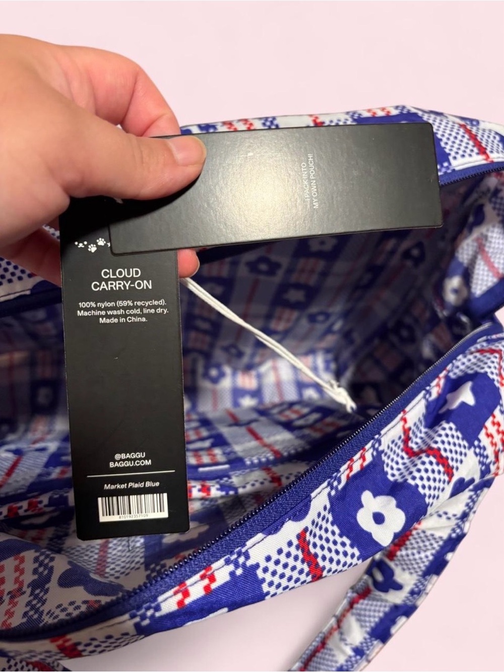 Baggu x Sandy Liang Blue Market Cloud Carry on - Picture 4 of 4